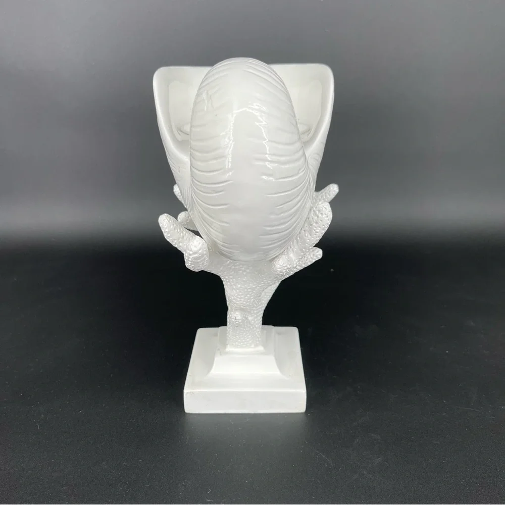Z Gallerie Nautilus Seashell Sculpture on Coral Pedestal Candle Holder